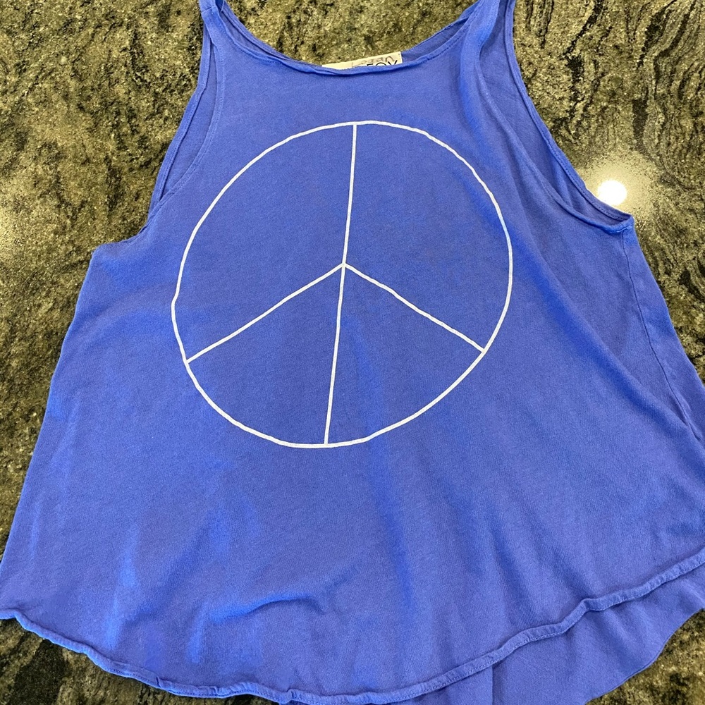 Wildfox peace sign tank top